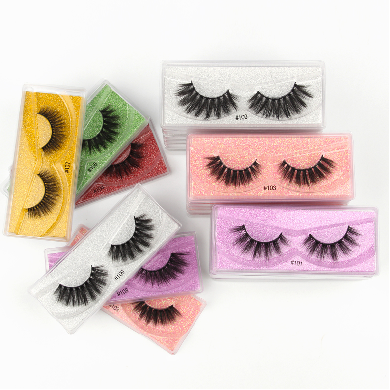 Soft slender thick natural false eyelashes
