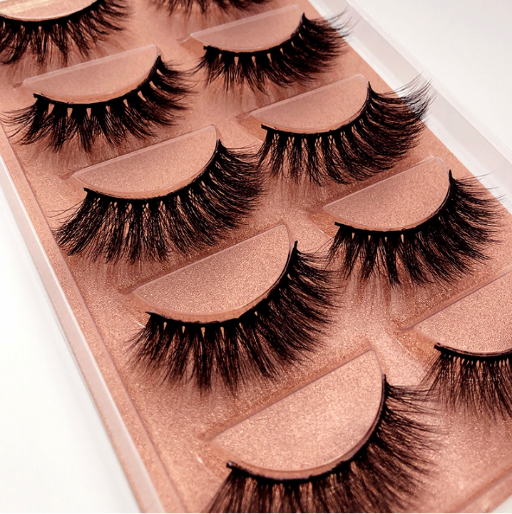 Cross-dense natural false eyelashes